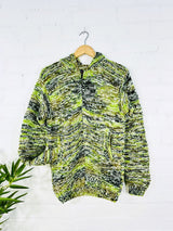 Multi Tonal Knitted Hoodie