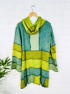 Long Hooded Button Top