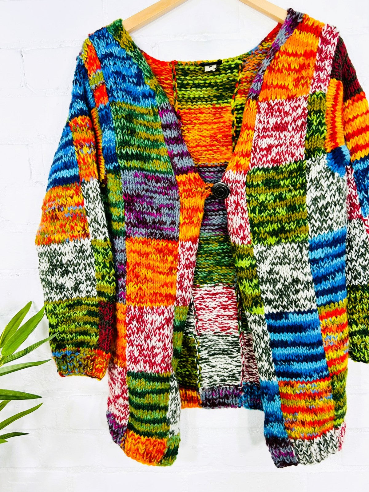 Multi Patchwork Knitted Cardigan – Gringo Fairtrade