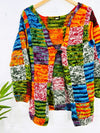 Multi Patchwork Knitted Cardigan