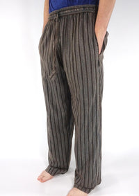 Stonewashed Stripe Trousers