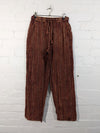 Stonewashed Stripe Trousers