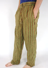 Stonewashed Stripe Trousers