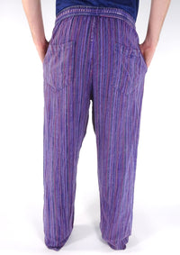 Stonewashed Stripe Trousers