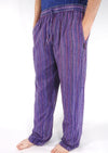 Stonewashed Stripe Trousers