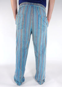 Stonewashed Stripe Trousers