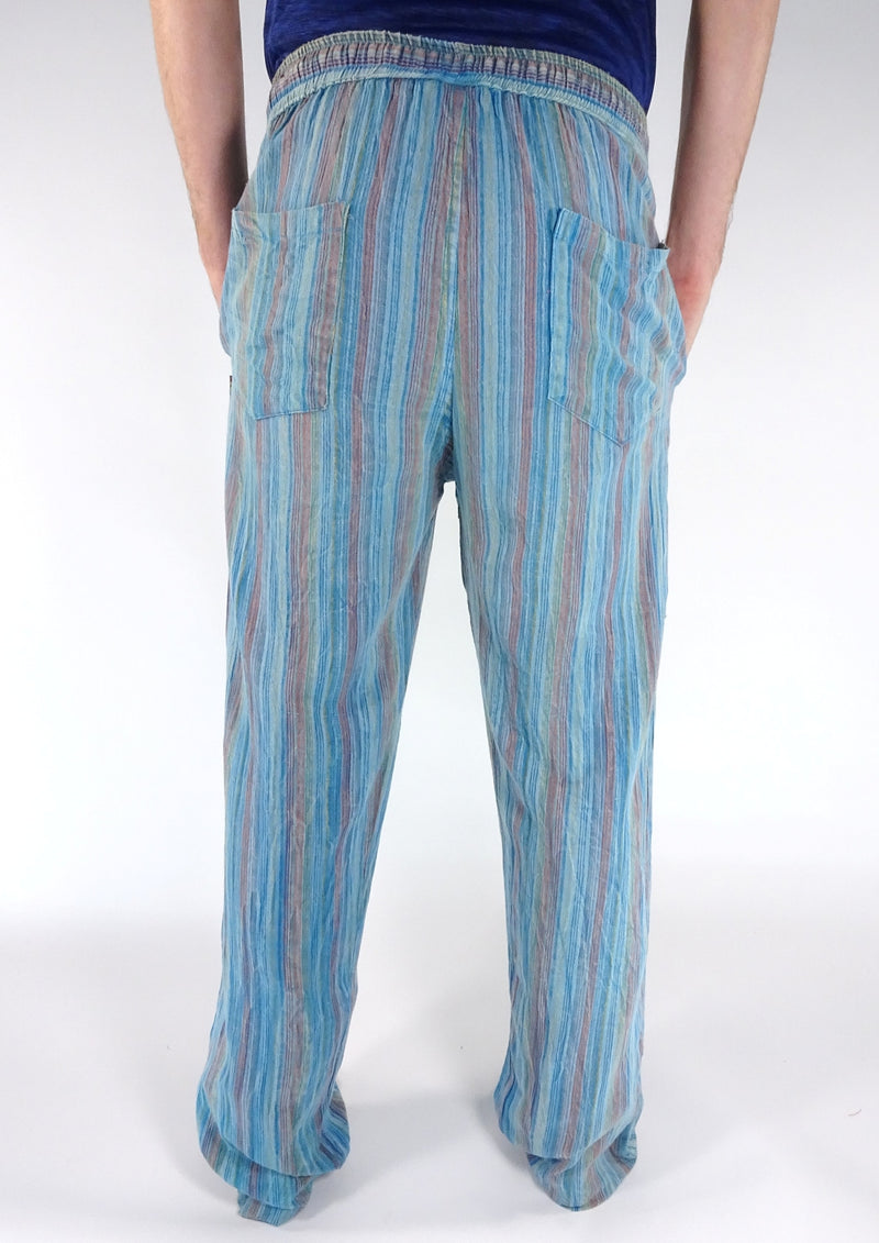 Stonewashed Stripe Trousers
