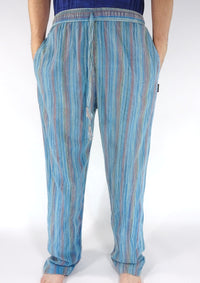 Stonewashed Stripe Trousers
