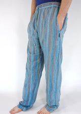 Stonewashed Stripe Trousers