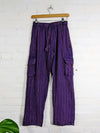 Stonewashed Stripe Trousers