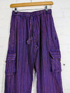Stonewashed Stripe Trousers