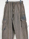 Stonewashed Stripe Trousers