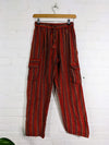Stonewashed Stripe Trousers