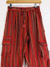 Stonewashed Stripe Trousers