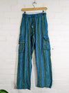 Stonewashed Stripe Trousers