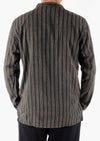 Stonewashed Stripe Three Button Shirt
