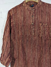 Stonewashed Stripe Three Button Shirt