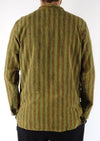 Stonewashed Stripe Three Button Shirt