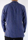 Stonewashed Stripe Three Button Shirt