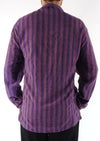 Stonewashed Stripe Three Button Shirt