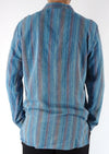 Stonewashed Stripe Three Button Shirt