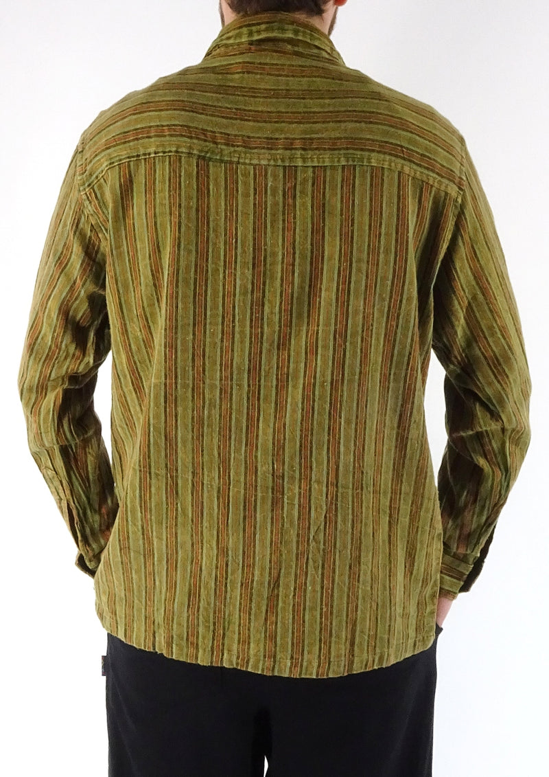 Stonewashed Stripe Full Button Shirt