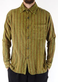 Stonewashed Stripe Full Button Shirt