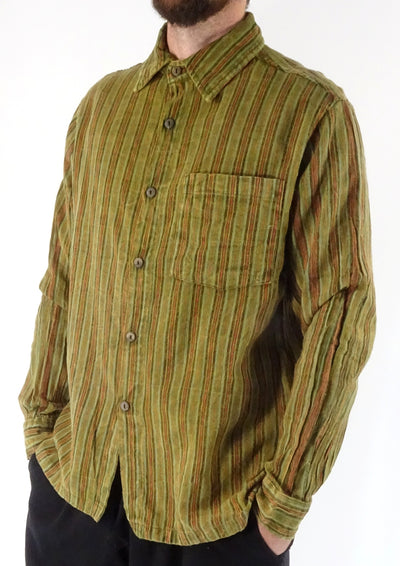 Stonewashed Stripe Full Button Shirt
