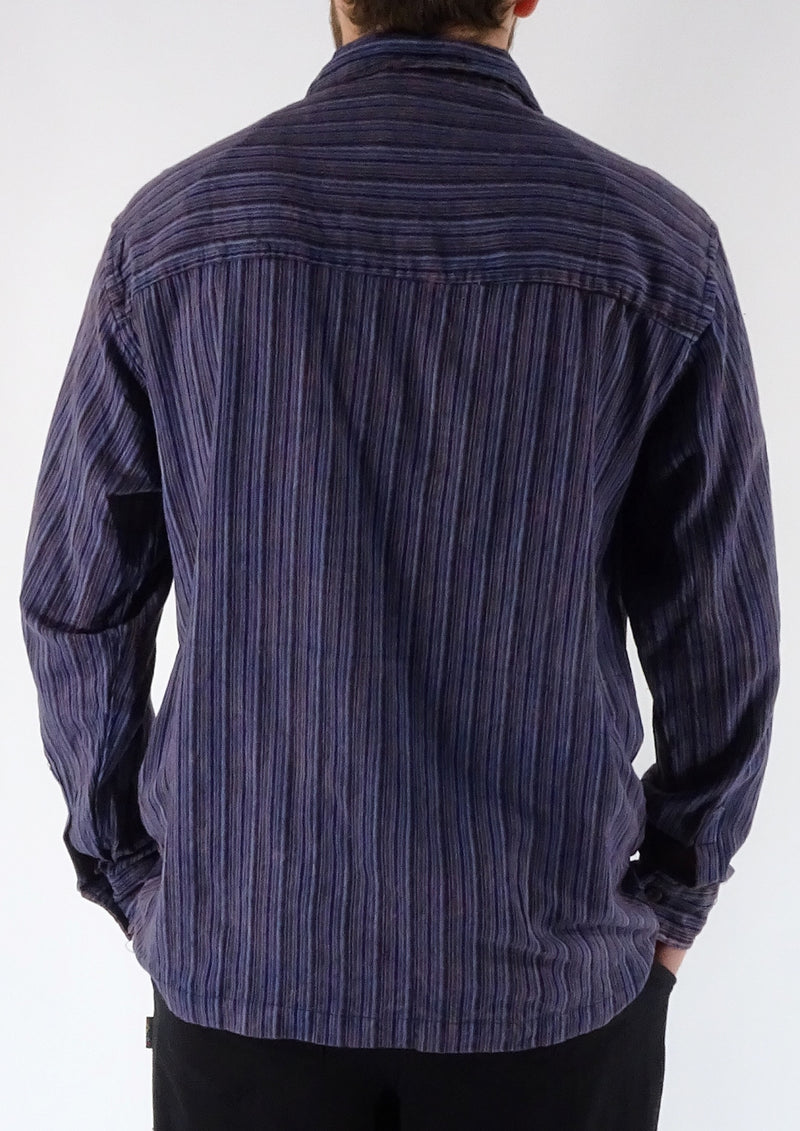 Stonewashed Stripe Full Button Shirt