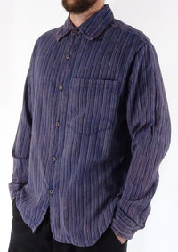 Stonewashed Stripe Full Button Shirt