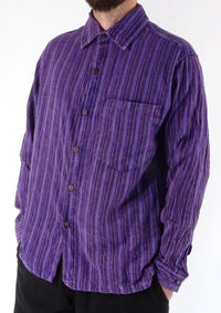Stonewashed Stripe Full Button Shirt