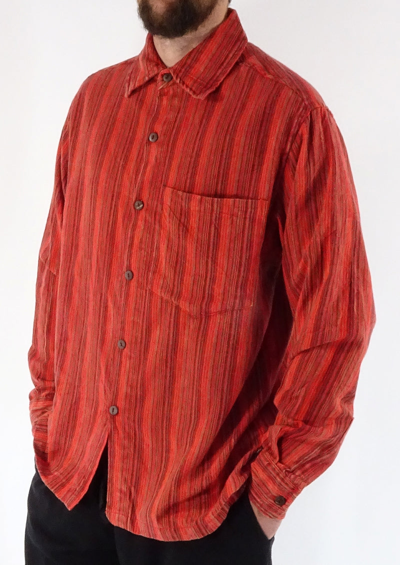 Stonewashed Stripe Full Button Shirt