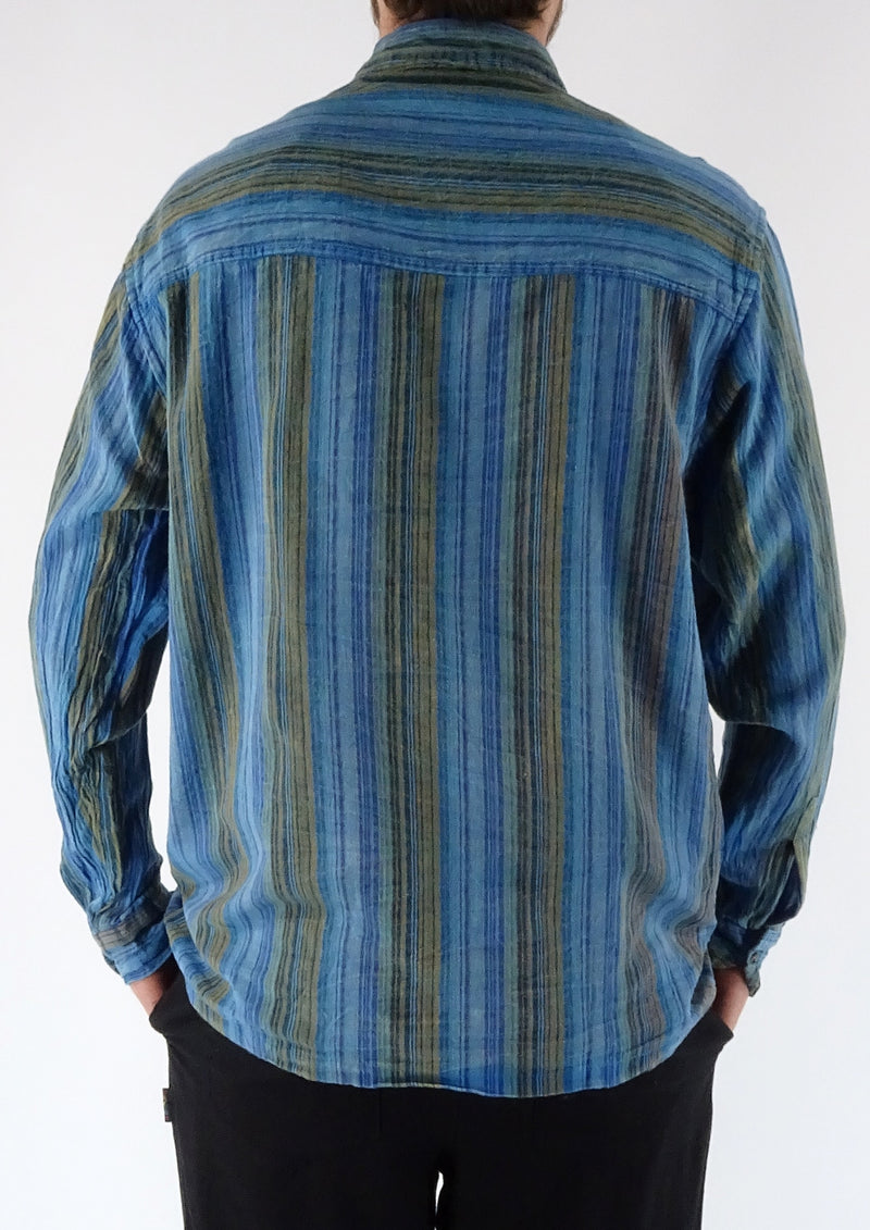 Stonewashed Stripe Full Button Shirt