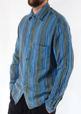 Stonewashed Stripe Full Button Shirt