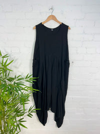 Sleeveless Long Pocket Dress