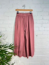 Cropped Wide Leg Trousers