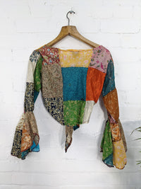 Multi Wrap Front Long Sleeve Top