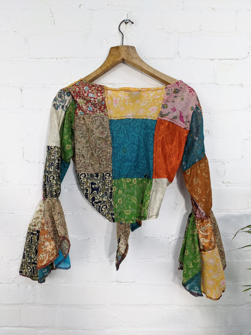 Multi Wrap Front Long Sleeve Top