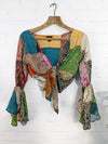 Multi Wrap Front Long Sleeve Top