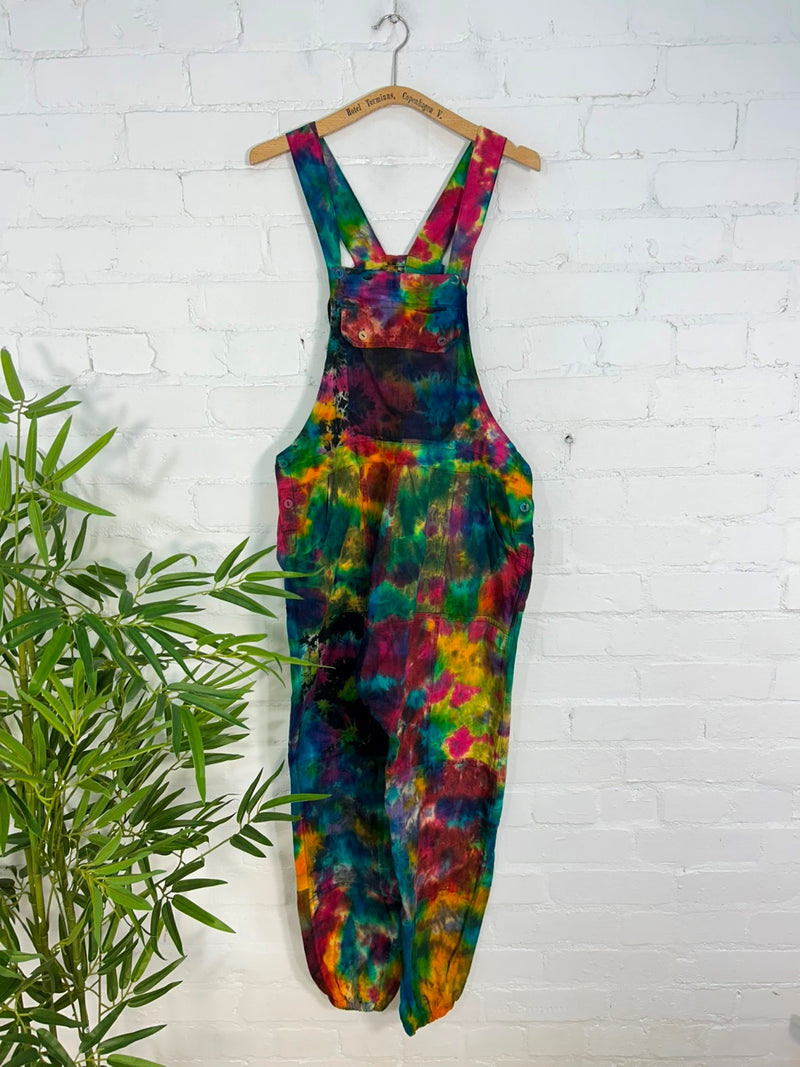 Tie dye Harem Patch Straight Dungarees