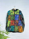 Tie dye Pixie Hood Patch Zip Top