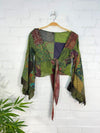 Long Sleeve Tie Top