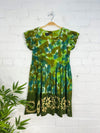 Tie Dye Short Sleeve Short Dress