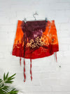 Tie Dye Short Wrap Skirt