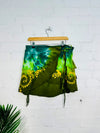Tie Dye Short Wrap Skirt