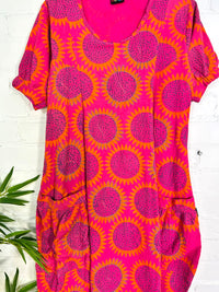 Short Sleeve Midi Dress