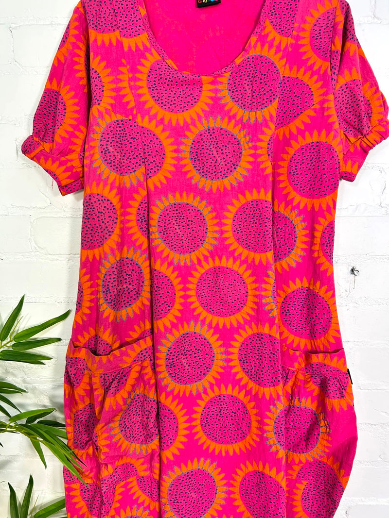 Short Sleeve Midi Dress