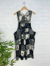 Patch & Screen Print Short Dungarees