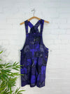 Patch & Screen Print Short Dungarees