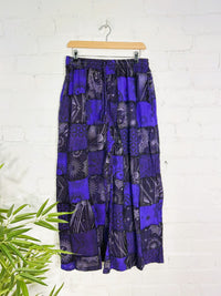 Patch & Screen Print Wide Leg Trousers
